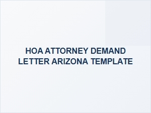Hoa Violation Notice Template Arizona