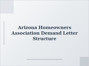 Arizona Hoa Demand Letter Format Guidelines